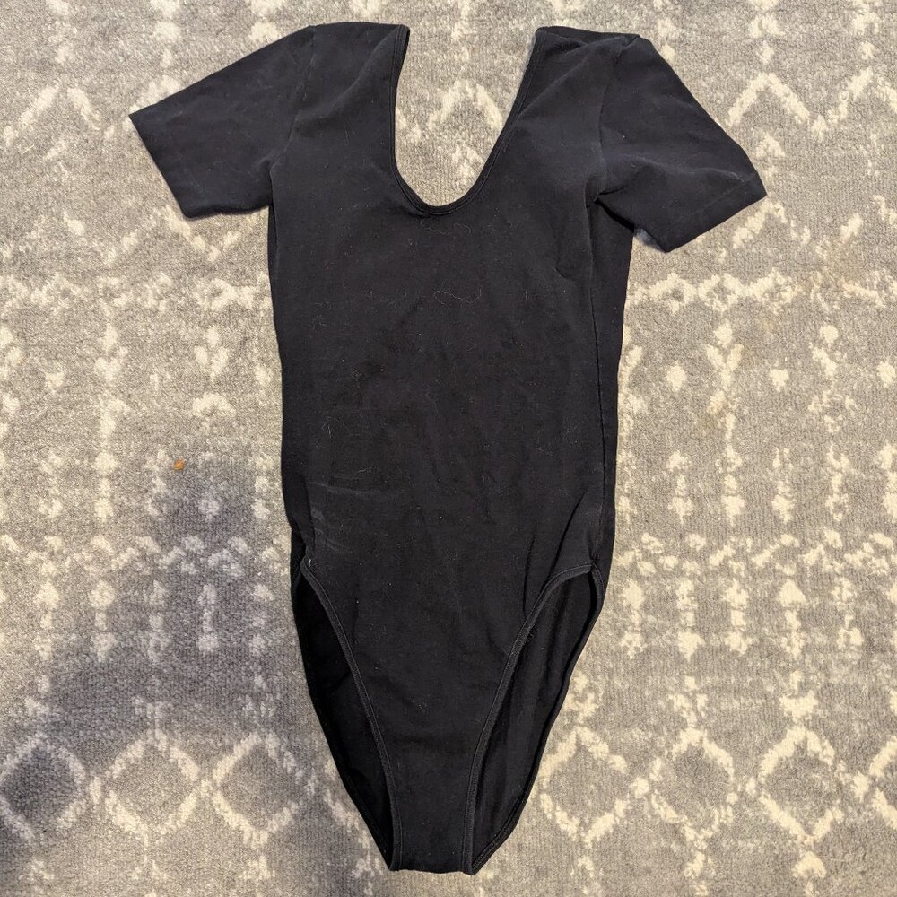 American Apparel black bodysuit - short sleeves